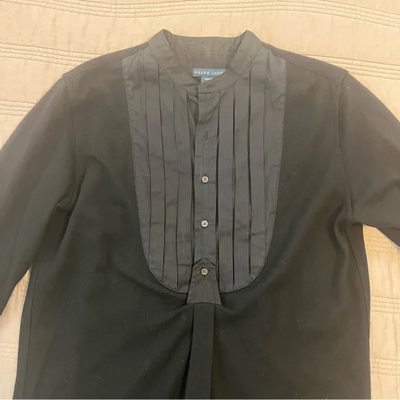 Ralph Lauren Black Wool Shirt mini Dress or Tunic - Picture 4 of 9